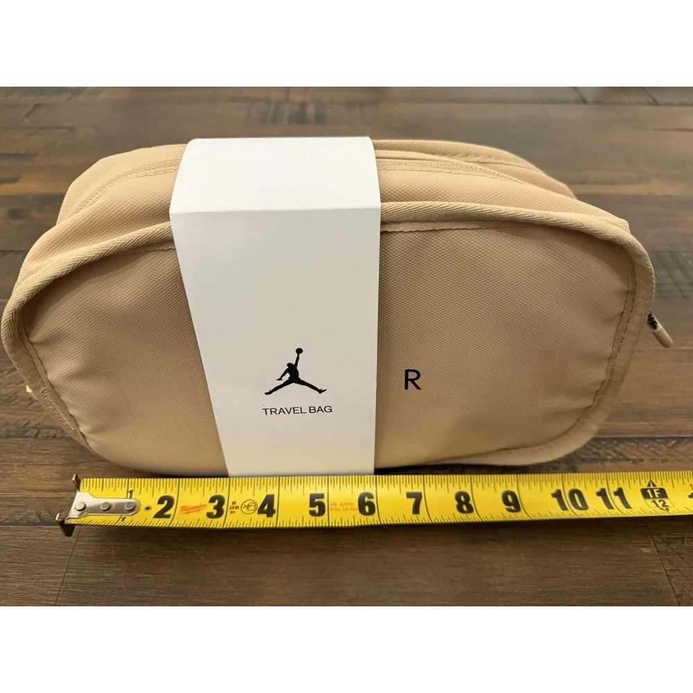 Air Jordan Travel Dopp Kit Clutch Bag Toiletries Bag Hemp Tan Shaving Kit Bag